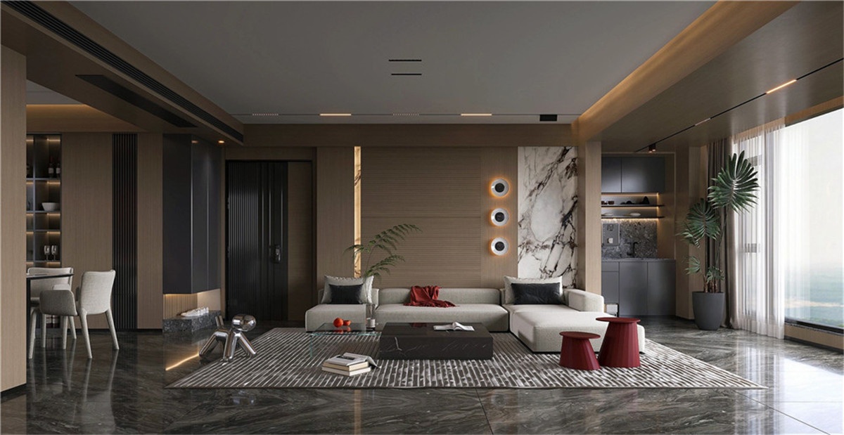 Customized High End Minimalist Aluminum Entry Door01 (3)