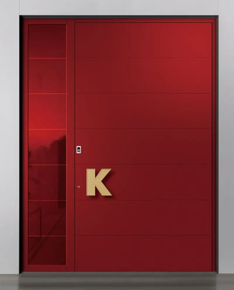 Customized High End Minimalist Aluminum Entry Door01 (1)