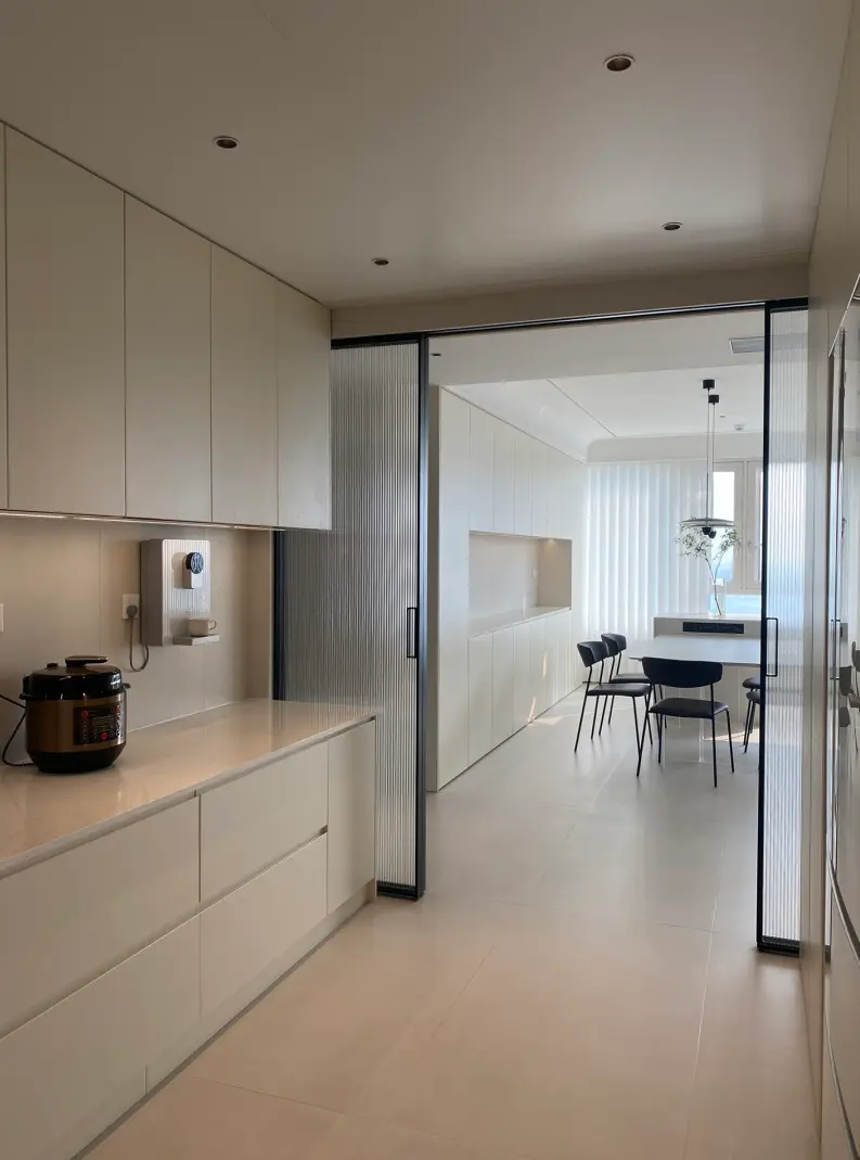 Renovate your kitchen with MEDO internal sliding door: solve the problem of oil smoke