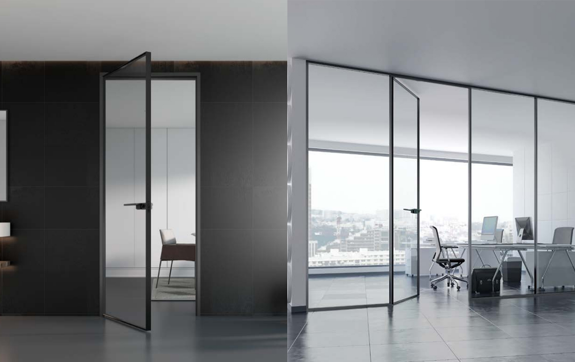 exterior outward swing door